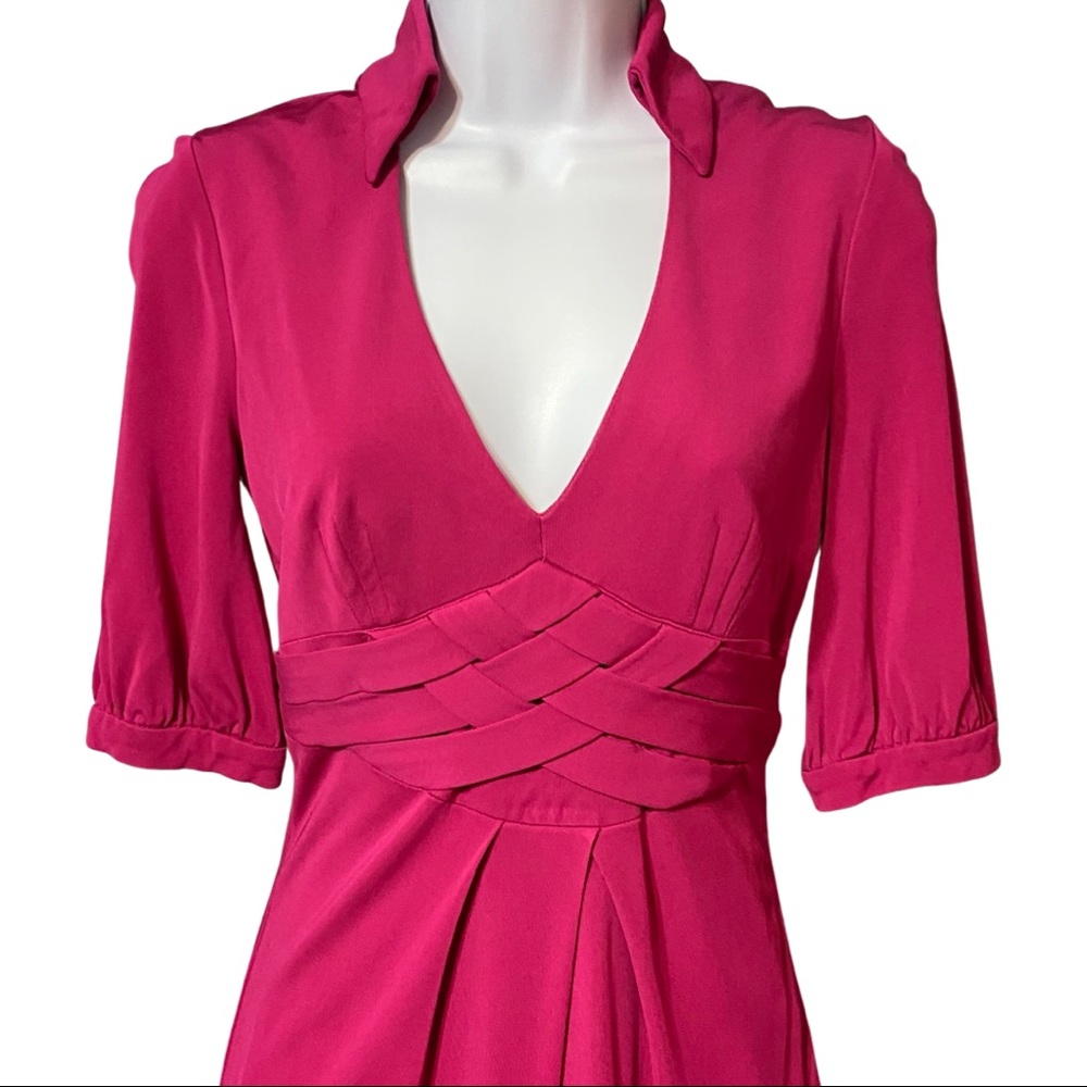 Karen Millen Pink Midi Dress - Picture 2 of 8